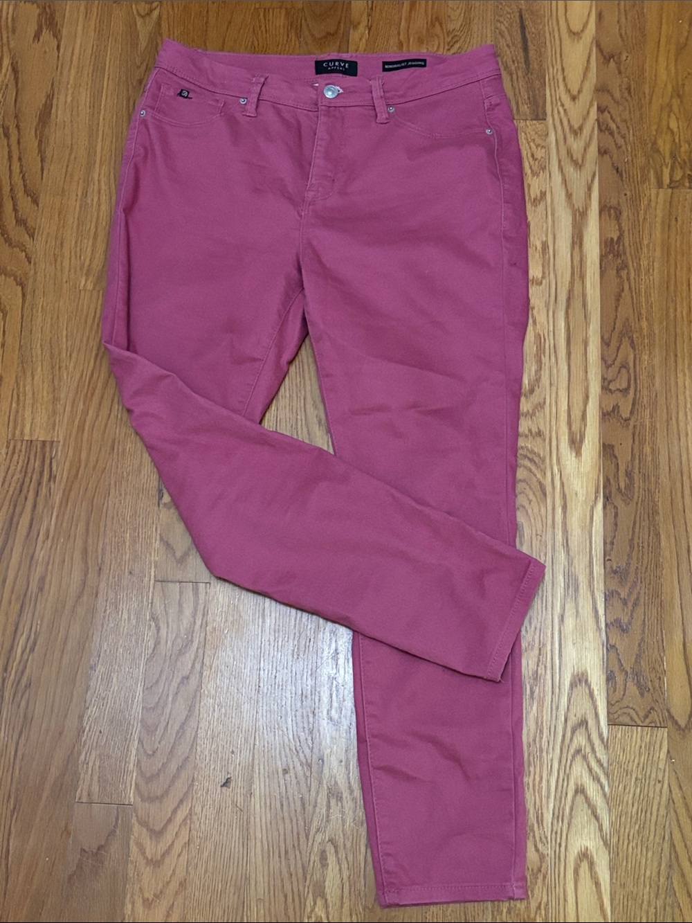 Pink Straight-Leg Pants